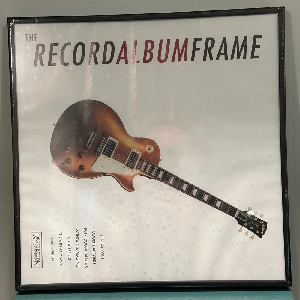 Restoration Hardware “Record Album Frame” in Black NIB - Discontinued Set of 2